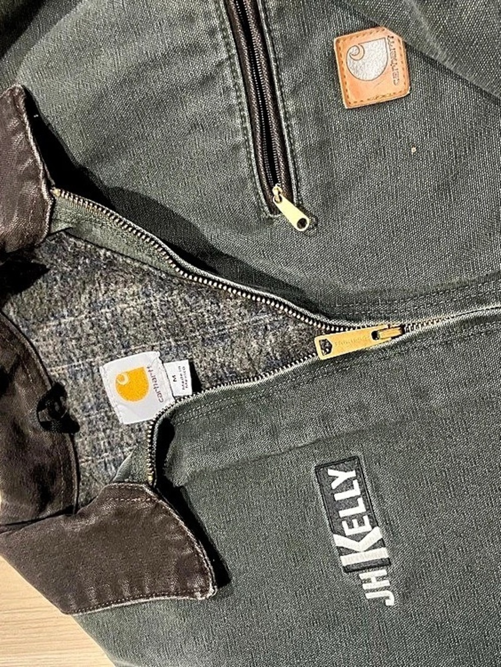 Vintage Carhartt Iconic Duck Blanket-Lined Detroit Jacket - Picture 3 of 4